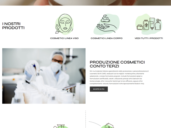 SG Cosmetici: prodotti personalizzati di skin care e cura del corpo