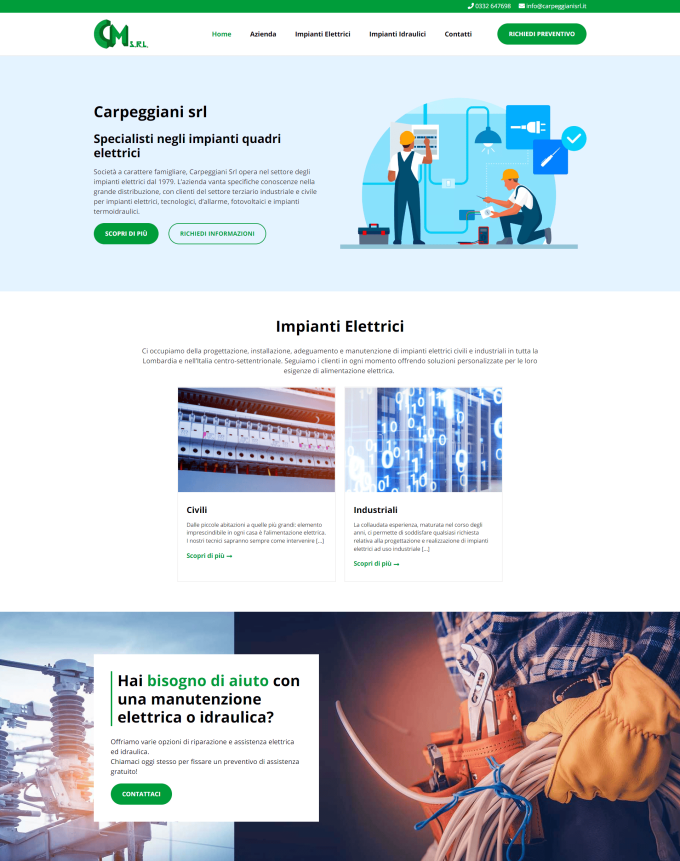 Carpeggiani Srl: realizzazione e installazione impiantistica elettrica e idraulica