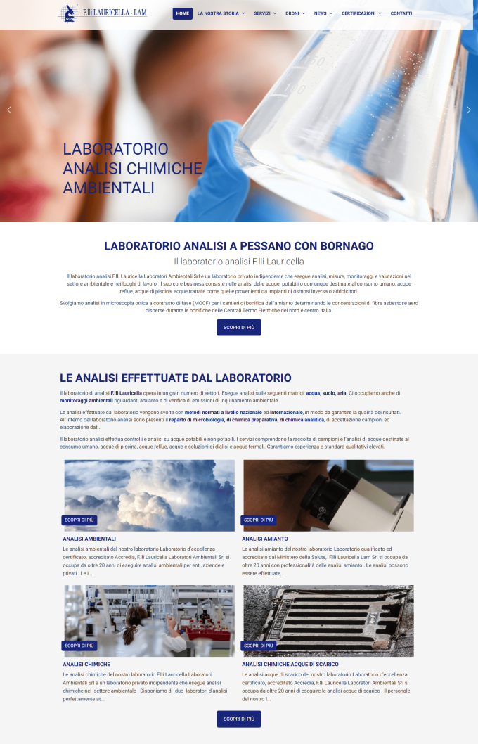 Analisi precise e standard qualitativi elevati: Laboratorio Lauricella