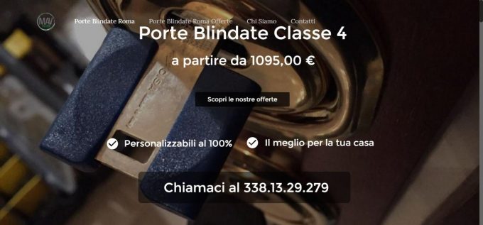 Porte blindate Roma &#8211; Installazione e sostituzione &#8211; Fabbrica porte