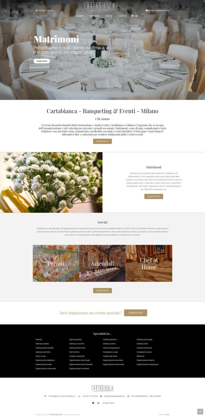 Cartabianca &#8211; Banqueting &#038; Eventi Milano