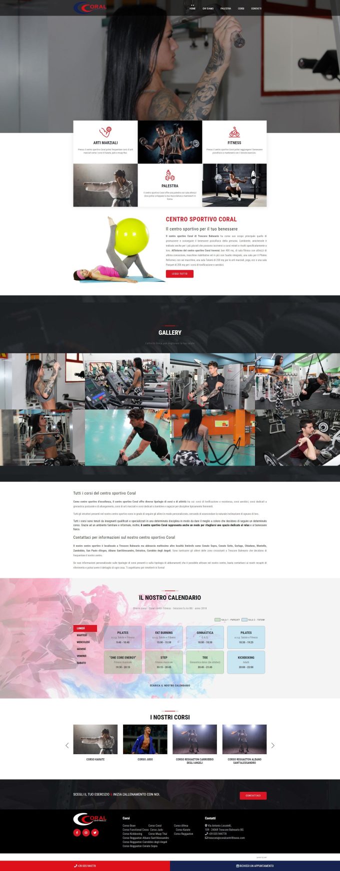 Coral Fitness &#8211; Centro sportivo Trescore Balneario