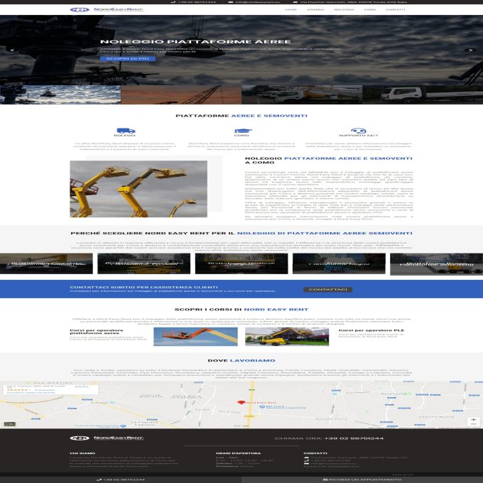 Nord Easy Rent &#8211; Noleggio piattaforme aeree e semoventi Como