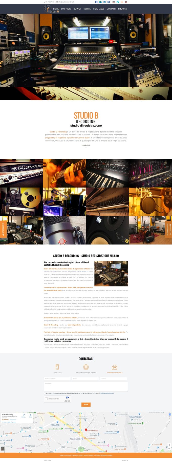 Studio B Recording &#8211; Studio di registrazione Milano